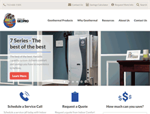 Tablet Screenshot of houstongeothermalspecialist.com